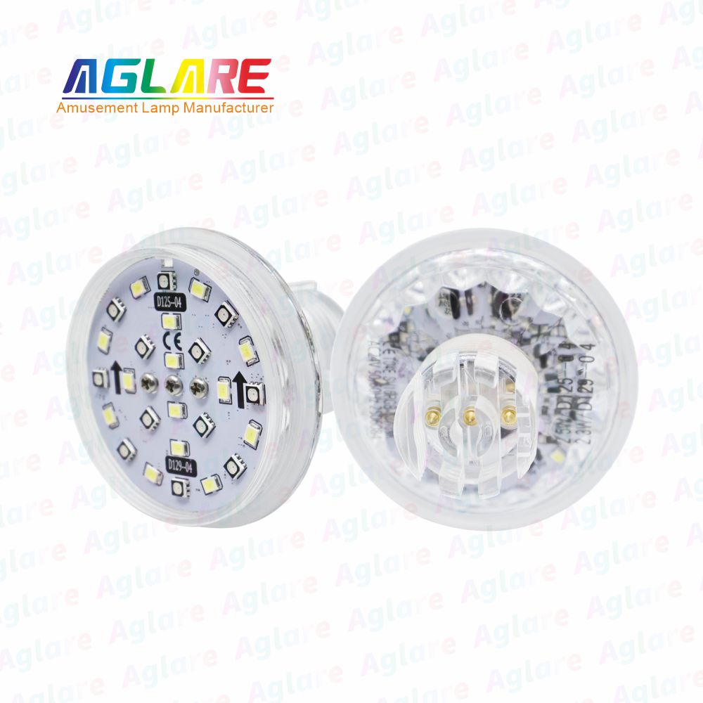 D125 + D129 自动法式 60 mm  RGB+W LED 像素 装璜灯，带 3 芯接口，合用于娱乐照明